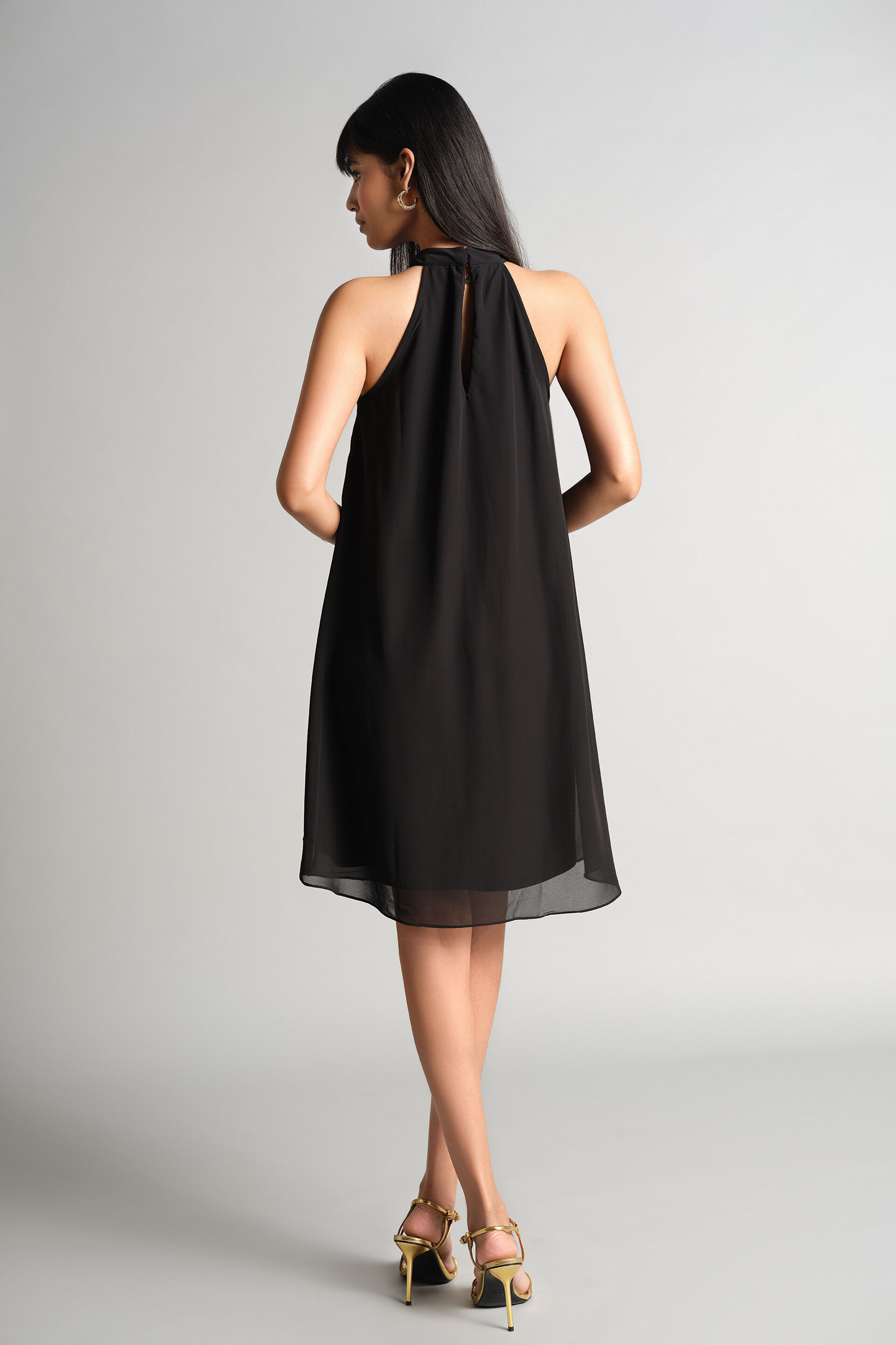 Le Fluide Black Dress, Black, image 4